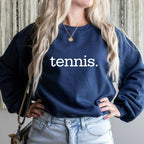 Tennis Crewneck Sweatshirt, Tennis Team Shirts, Gift for Tennis Player, Tennis Fan Sweatshirt