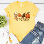 Fall Football Shirt, Autumn Theme TShirt, PSL Pumpkin Spice Graphic Tee, Halloween Shirt, Fall Gift